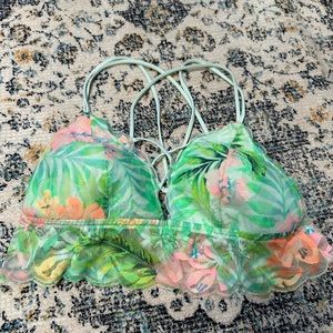 Longline lace bralette